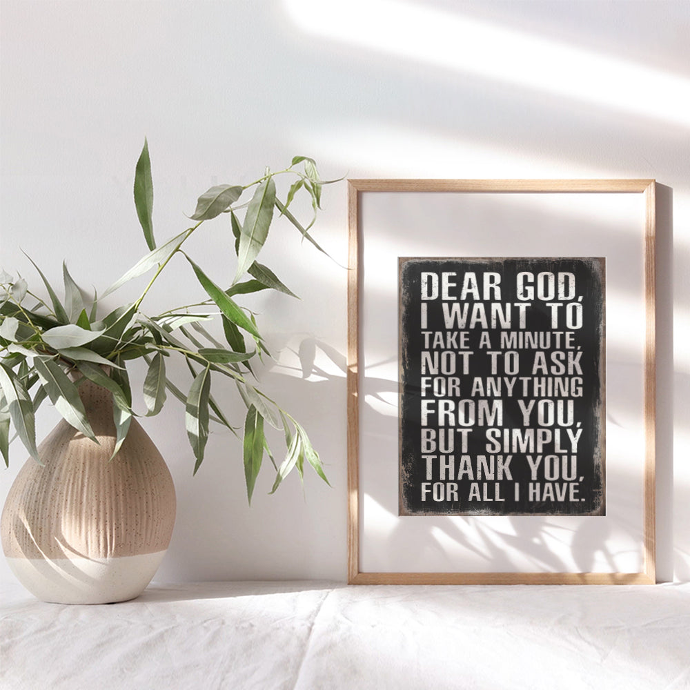 Religious Wall Art For Men - Christian Quotes Wall Decor - Bible Verse Wall Decor - Christian Gifts for Men - Catholic Gifts - Scripture Wall Art - Faith Wall Decor Poster - God Wall Decor