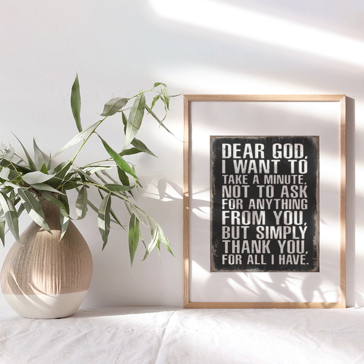 Religious Wall Art For Men - Christian Quotes Wall Decor - Bible Verse Wall Decor - Christian Gifts for Men - Catholic Gifts - Scripture Wall Art - Faith Wall Decor Poster - God Wall Decor