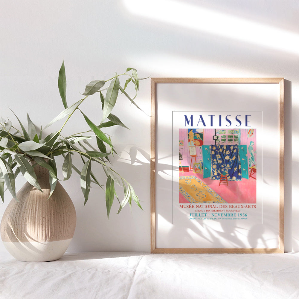 Matisse Aesthetic Wall Art - Mid Century Modern Minimalist Abstract Print for Bedroom, Living Room Decor - Contemporary Museum Pictures - Womens Home Decor - Gallery Wall Art Poster