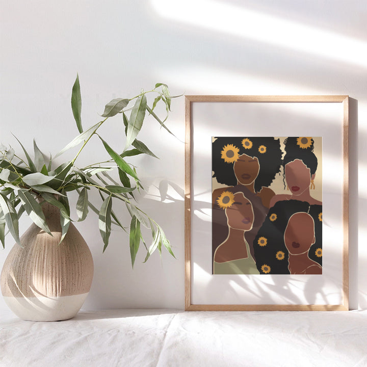 African American Women Wall Decor - Black Women Wall Art - African American Wall Art - Black Woman - Black Wall Art - Black Culture - Afro-American Wall Art - African American Gifts - African Wall Art