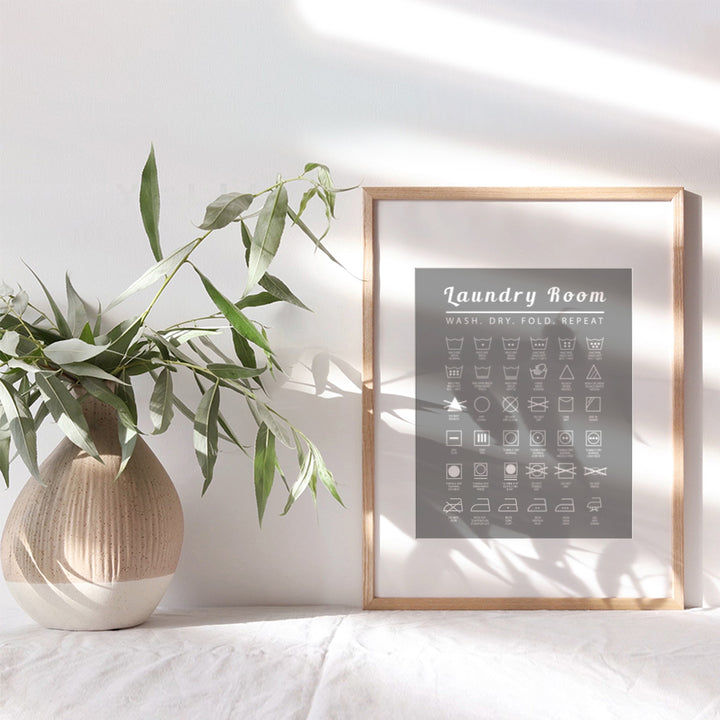 Laundry Room Wall Art Print - Typography Home Decor - Makes a Thoughtful Gift for Women, Men- 8x10 Photo - Unframed