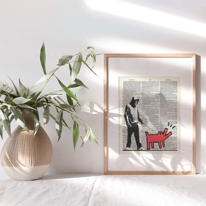 Banksy Graffiti 8x10 Wall Decor Picture - Modern Art Decoration Poster for Home, Apartment, Office, Dorm, Living Room, Bedroom, Bathroom - Gift for Contemporary Urban Street Mural Fan