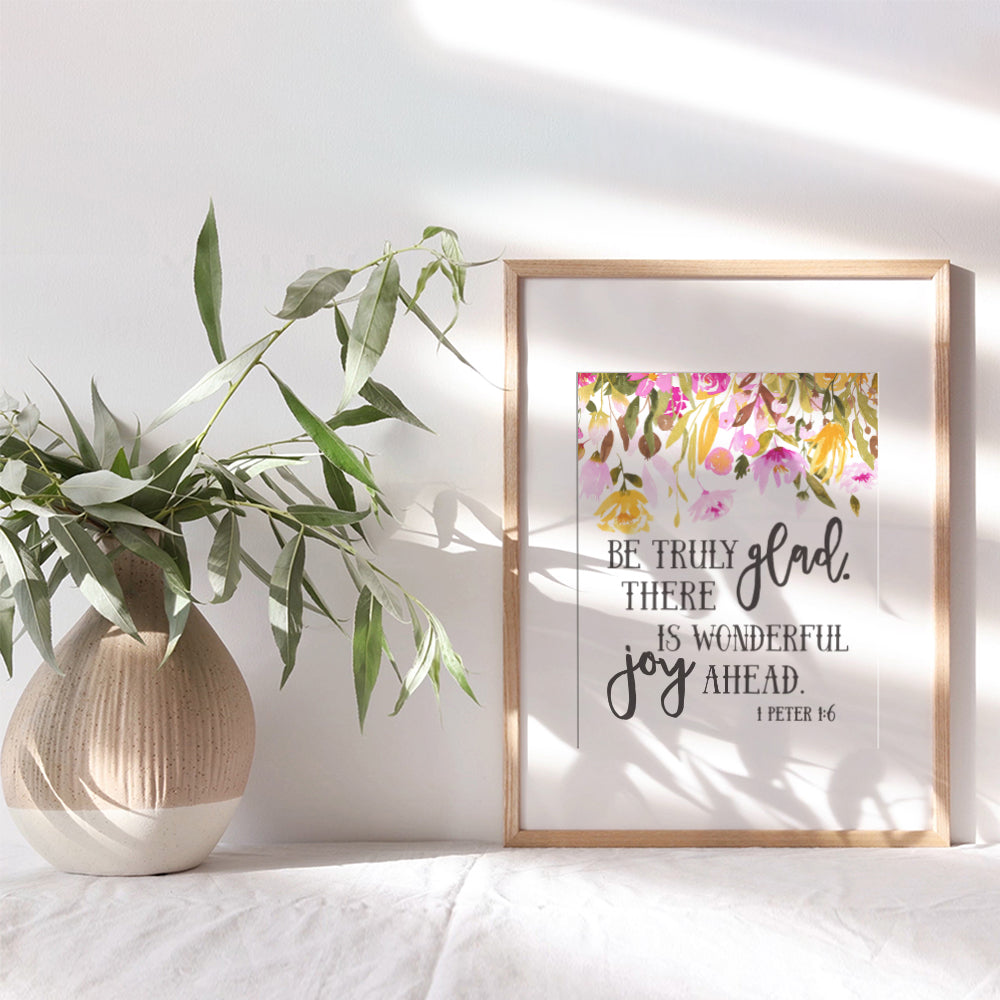 Motivational Bible Verse Wall Art - inspirational Religious Scripture Wall Decor - Positive Quotes Wall Decor - Blessed Gift for Christian Women, Teens, Graduation - 8x10 Poster