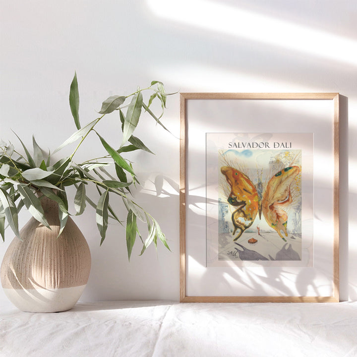 Salvador Dali Wall Art & Decor Print - Gallery Wall Art - Museum Poster - Modern Surrealism Wall Art - Contemporary Wall Art - Butterfly Picture - Living Room, Bedroom - Women, Men, Housewarming Gift