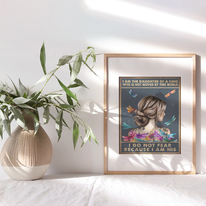 Religious Wall Decor - Inspirational Encouragement Gifts for Women - Positive Quotes - Spiritual Bible Verse Wall Art - Christian Scripture Print - God Wall Decorations for Girls Bedroom, Teens Room