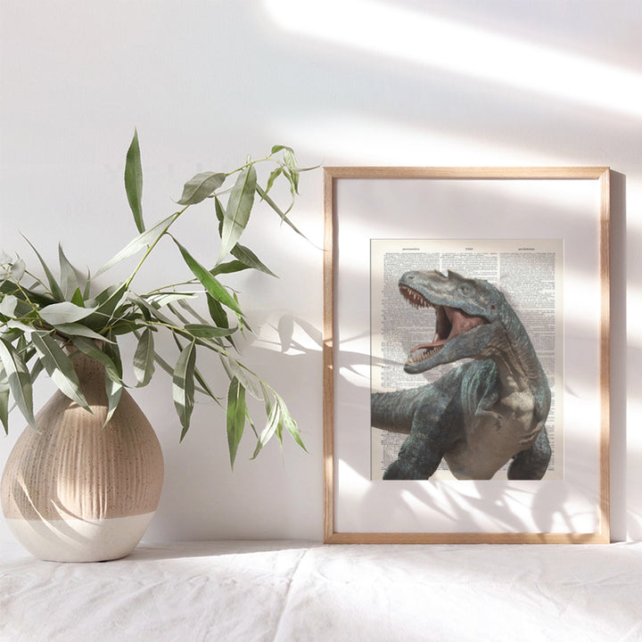 Kids Dinosaur Wall Art - Dinosaur Wall Decor - Dinosaur Wall Art - Dinosaur Room Decor - T-Rex - Dinosaur Poster - Dino Wall Decor - Dino Decorations - Tyrannosaurus Rex Boys Bedroom Decor - Boys Room