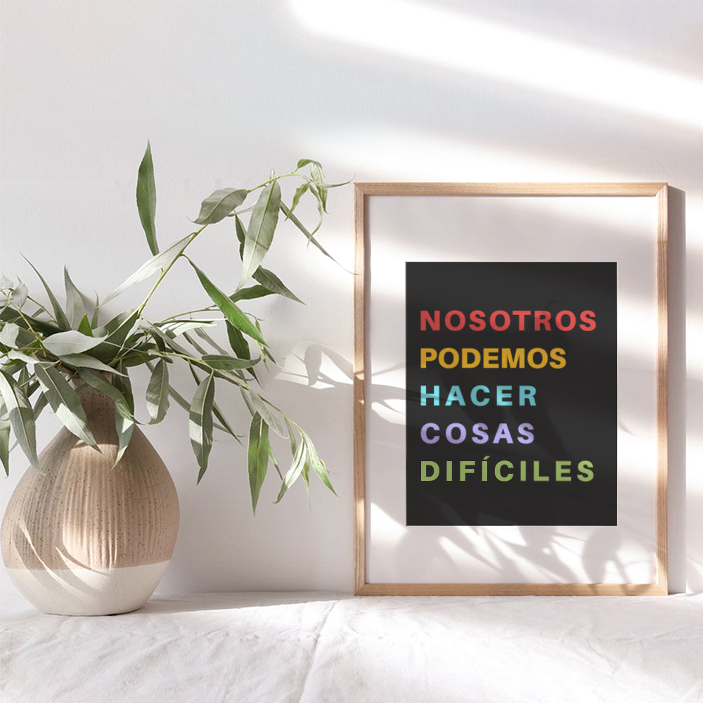 Decoracion Para Ninos Classroom Decor - Decoracion Para Sala for Mexican Kids - Teacher Supplies - Spanish Wall Decor - ESL Teaching Materials - Educational Posters - Inspiration Motivational Wall Art