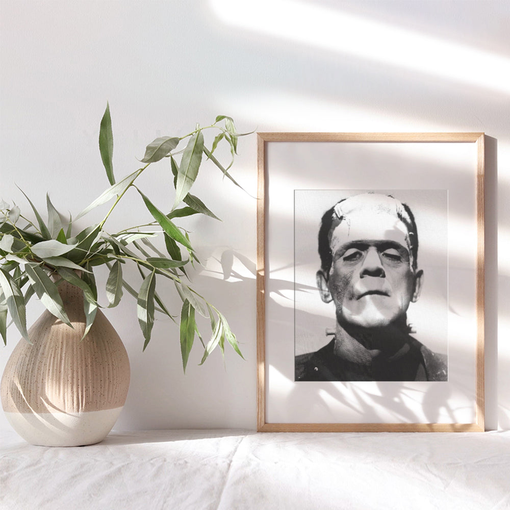 Vintage Hollywood Frankenstein Poster - 8x10 Funny Retro Photo Photograph wall Art Decor, Room Decorations Picture for Men, Kids, Teens Bedroom, Apartment, Dorm - Humorous Gift