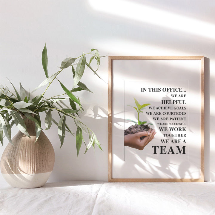 Office Wall Decor - Motivational Wall Art Quote - 8x10 Inspirational Wall Art Poster - Unique Gift for Boss, Managers, Team Leaders, Men Women - Unique 8x10 Room Decoration - UNFRAMED Picture Print