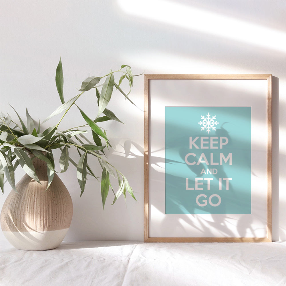 Keep Calm Wall Decor - Inspirational Quote Wall Decor, Decoration for Girl Bedroom, Office, Living Room - Gift for World Fans, Women- Motivational Wall Art 8x10 print