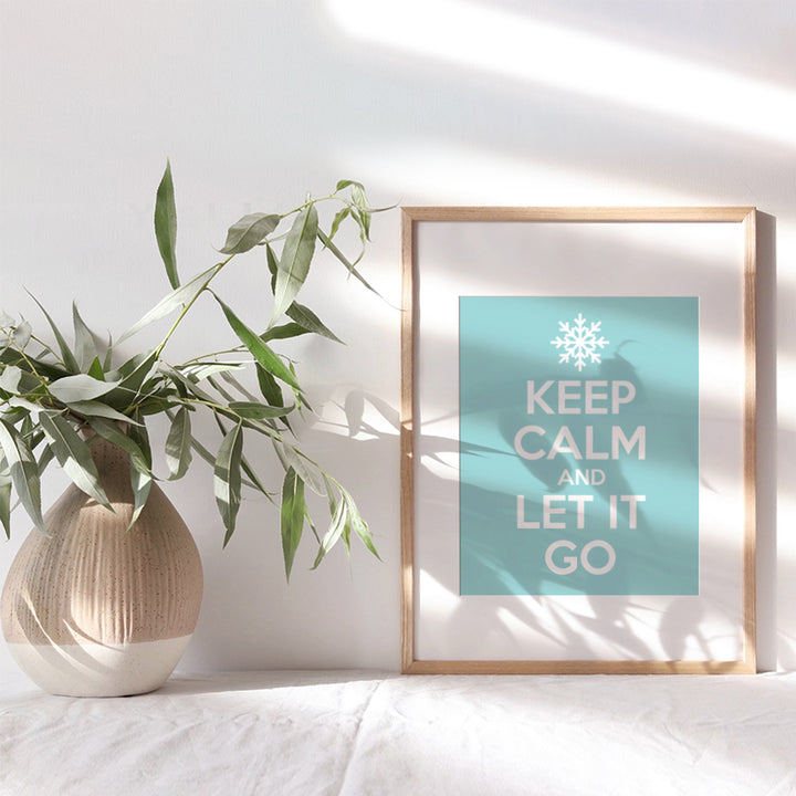 Keep Calm Wall Decor - Inspirational Quote Wall Decor, Decoration for Girl Bedroom, Office, Living Room - Gift for World Fans, Women- Motivational Wall Art 8x10 print