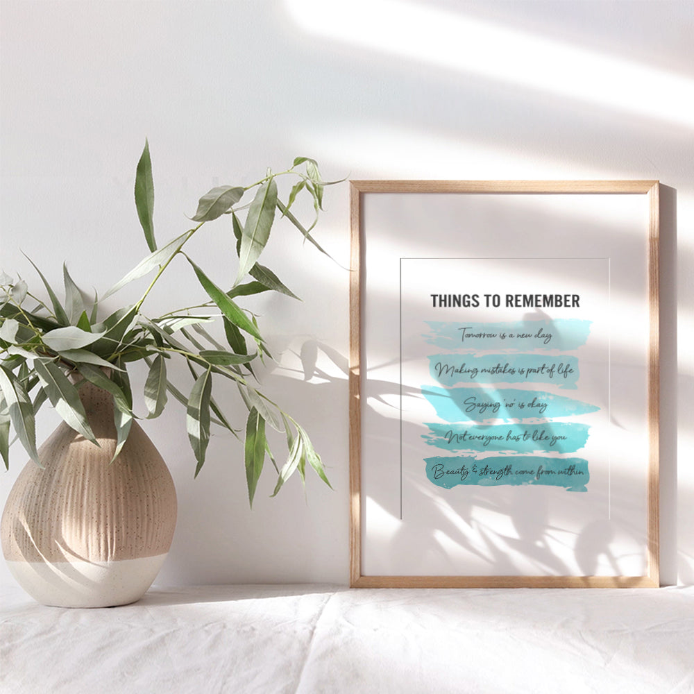 Motivation Inspiration Affirmations Wall Art for Home Office Bedroom Bathroom - Positive Quotes Wall Decor - Encouragement Gift for Woman Girls Teens Daughter Best Friend - Women's empowerment Poster