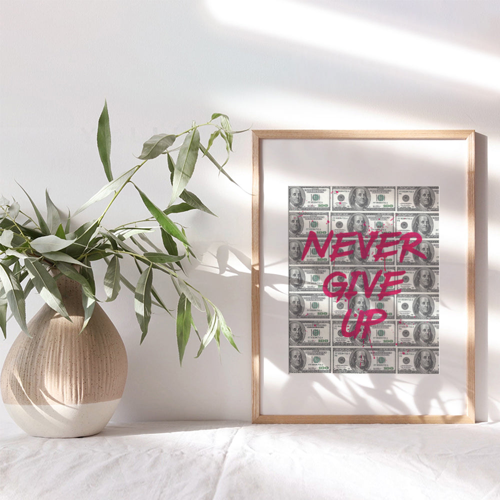 Motivational Posters, 8x10 - Inspirational Quotes - Home Office Wall Decor - Office Wall Art - Encouraging Sayings for Wall Decor - Entrepreneur Wall Art - Positive Quotes - Dont Give Up