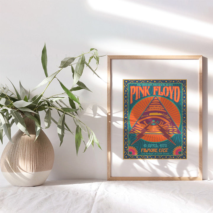 Concert Posters - 8x10 Retro Vintage Music Poster - Pshycadellic Room - Wall Art for Teen Room Decor, Bedroom, Dorm - Music Gifts - Comfortably Numb, Dark Side of the Moon - Trippy Wall Decor