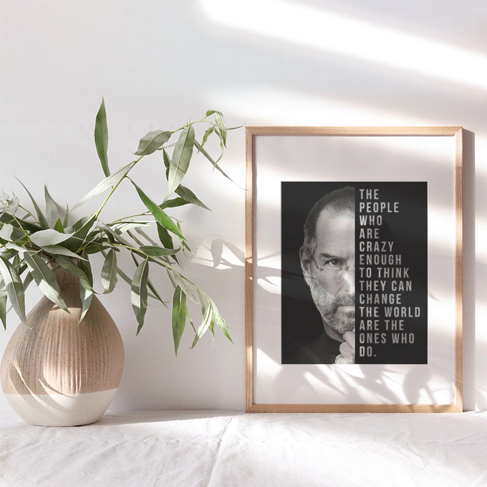 Motivational Wall Art Poster -8x10 Positive Quotes Wall Decor - Entrepreneurial Office Wall Art - Unique Room Decorations for Den, Man Cave - Gift for Men, Entrepreneur, Boss