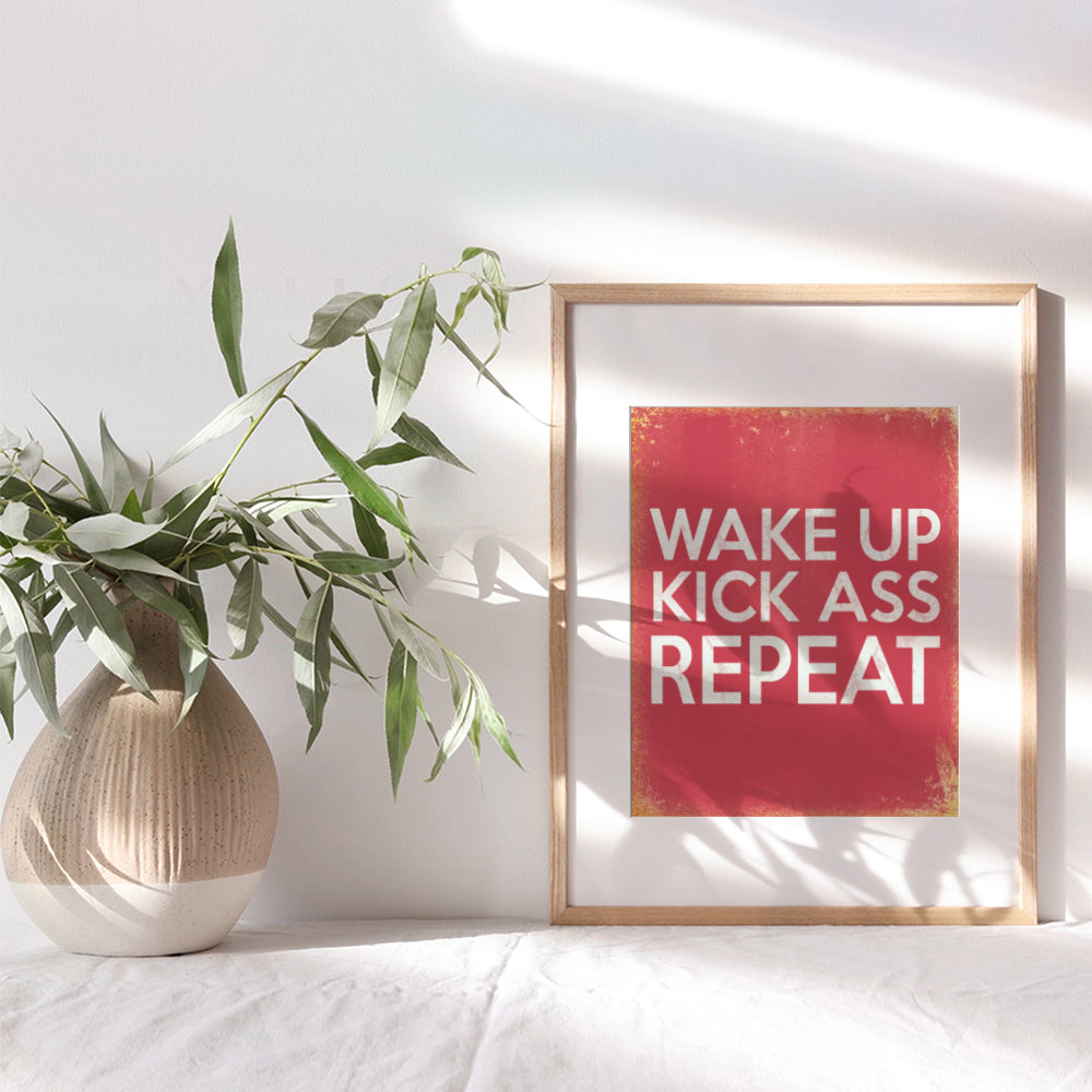 Motivational Typography Art Print - Wall Art Poster - Unique Home Decor for Office, Gym - Gift for Entrepreneurs, Workout and Weight Lifting Fans - 8x10 Photo Unframed