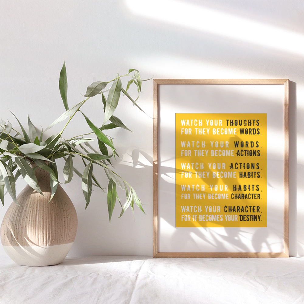 Motivational Typography - Unframed Wall Art Print - Makes a Great Inspirational Gift - Chic Home Decor - Perfect for Office or Classroom - Ready to Frame (8x10) Photo