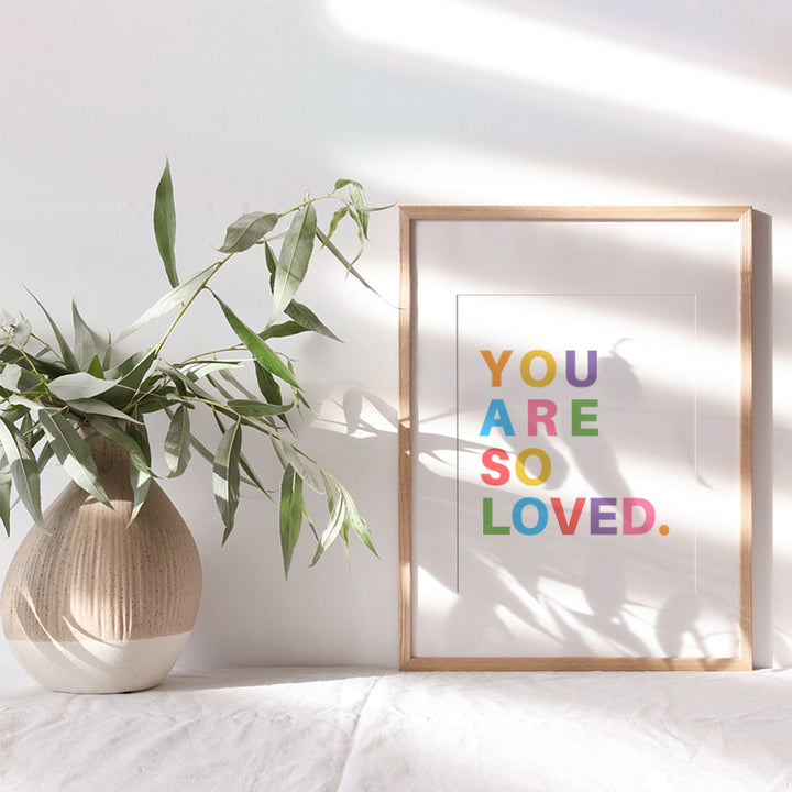 positive Quotes Kids Room Decor - Nursery Wall Art for Boys, Girls, Child, Infant - Inspirational Family Wall Decor for Women - Baby Decorations for playroom - Love Quotes for Toddler Bedroom Decor