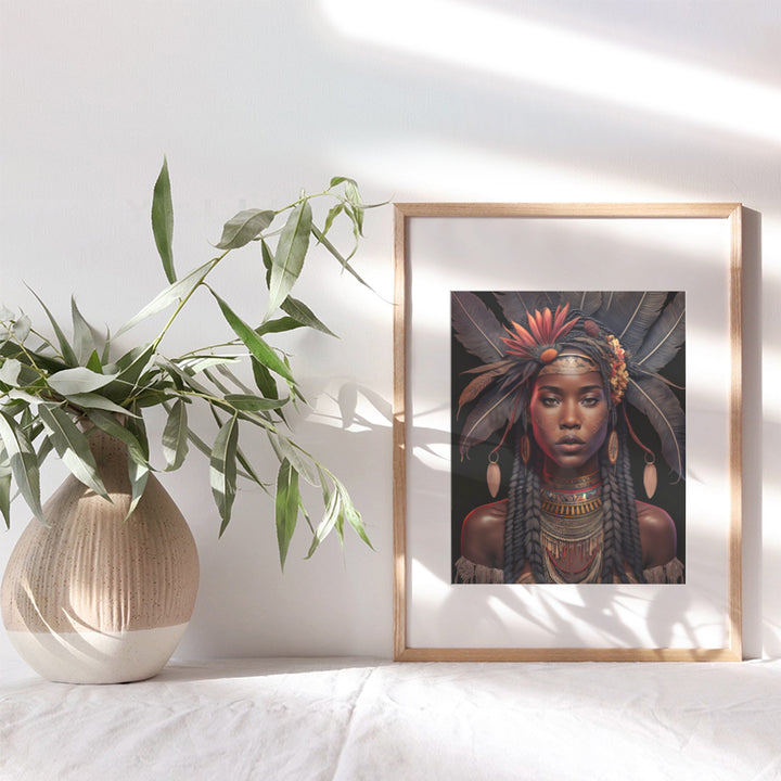 African Americans Black Art - Inspirational Black Woman African American Wall Art & Decor - Boho-chic Black women Bedroom Office Living room Home Decor - positive Empowerment Room Decor Poster 8x10