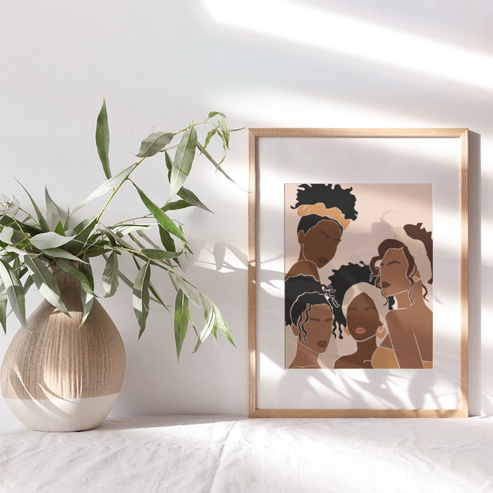 African American Women - Black Women Wall Decor - African American Wall Art - Black Women - African Wall Art - Black Wall Art - Black Culture Gifts - Latina - Hispanic - Afro Wall Art