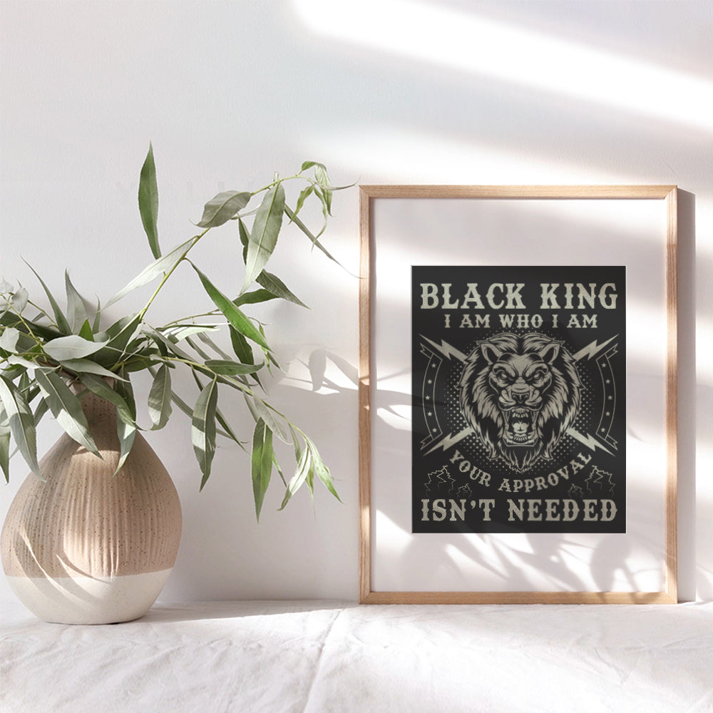 Black African American Wall Art for Men - Afro Home Decor - Black Power - Black Culture - Black Lives Matter - Black History - Black Pride - Gifts for Men, Man Cave, Living Room, Boys Bedroom