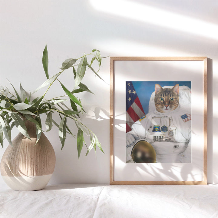 Cat Astronaut - Cat Wall Decor - Astronaut Decor - Space Wall Decor - Space Wall Art - NASA Wall Decor - Funny Cat Wall Art Poster - Cute Cat Home Decor - Cat Themed Gifts