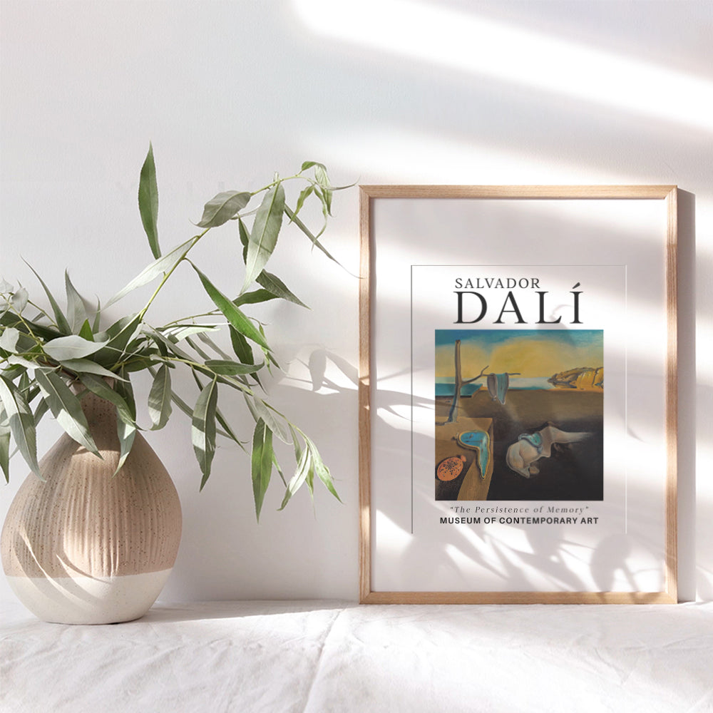 Salvador Dali Clock Wall Art & Decor - Gallery Wall Art - Salvador Dali Prints - Surrealism Wall Art - Museum Poster - The Persistence of Memory - Aesthetic Room Decor