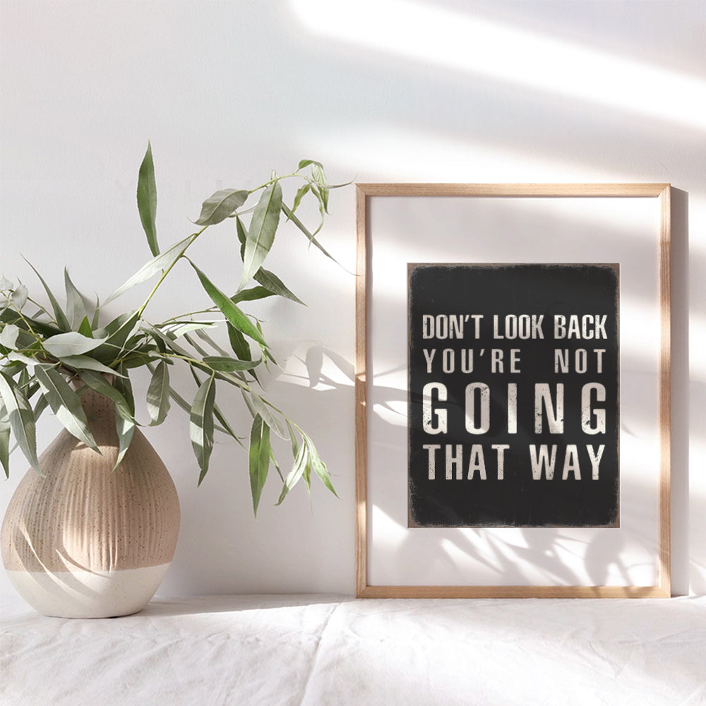 Inspirational Wall Art Rustic Decor - Motivational quote Home Office Wall Decor for Men, Women - Man cave, Bedroom, Living room Black and White Wall Decor - Inspiring Quotes - Personal Growth Poster