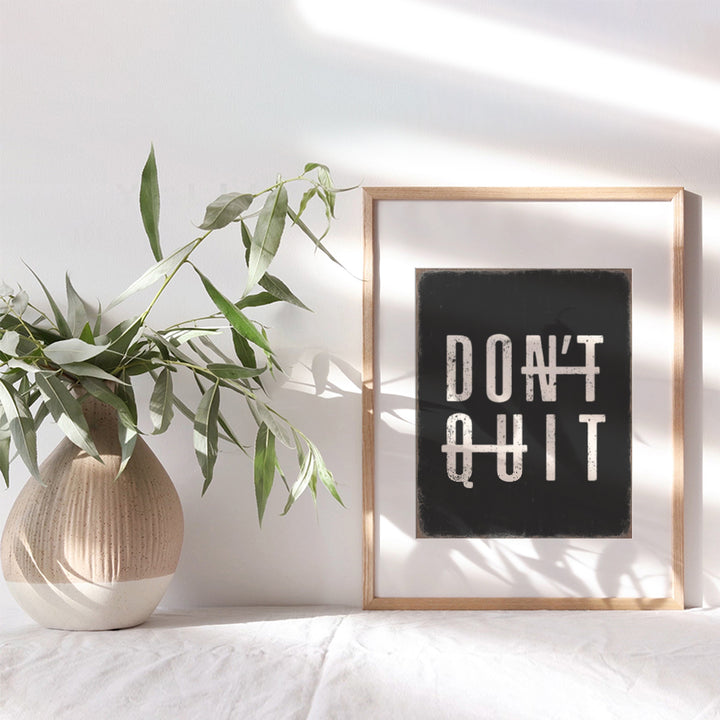 Inspirational Quotes Office Wall Decor - positive Rustic Bedroom Decor - Motivational Wall Art Encouragement Gifts for Him - Gym masculine Wall Decor for Men - Black Posters for Men - Man cave Decor