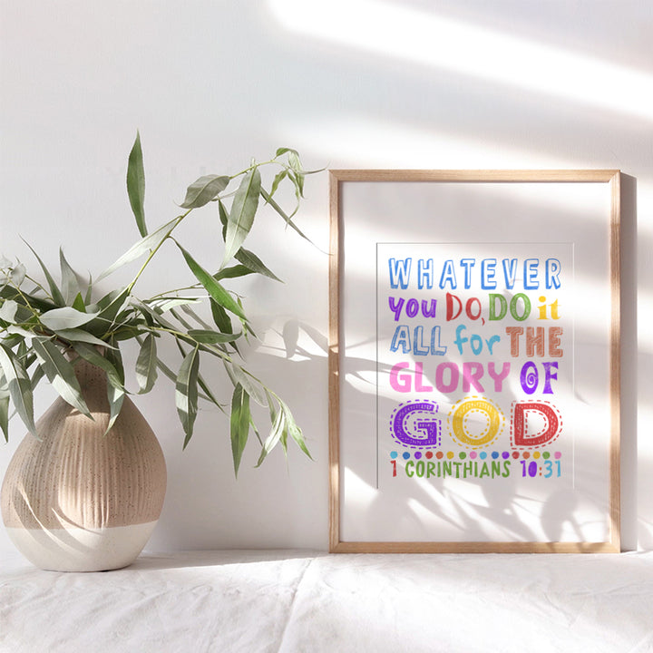 Christian Wall Art & Decor - Religious Wall Decor - Spiritual Wall Decor - Bible Verses Wall Decor - Catholic Gifts - Church Decorations - Scripture Wall Art - God Wall Decor - Inspirational Quotes