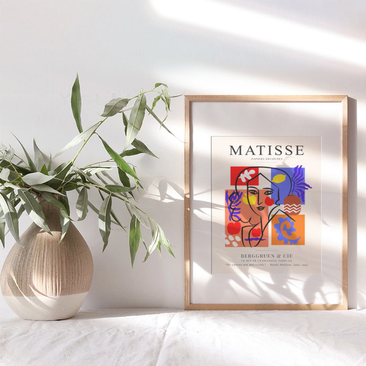 Henri Matisse Gallery Poster - 8x10 Matisse Wall Art - Matisse Print - Minimalist Wall Decor - Abstract Wall Decor - Line Art Wall Decor - Aesthetic Pictures - Boho Wall Decor - Mid Century Wall Art