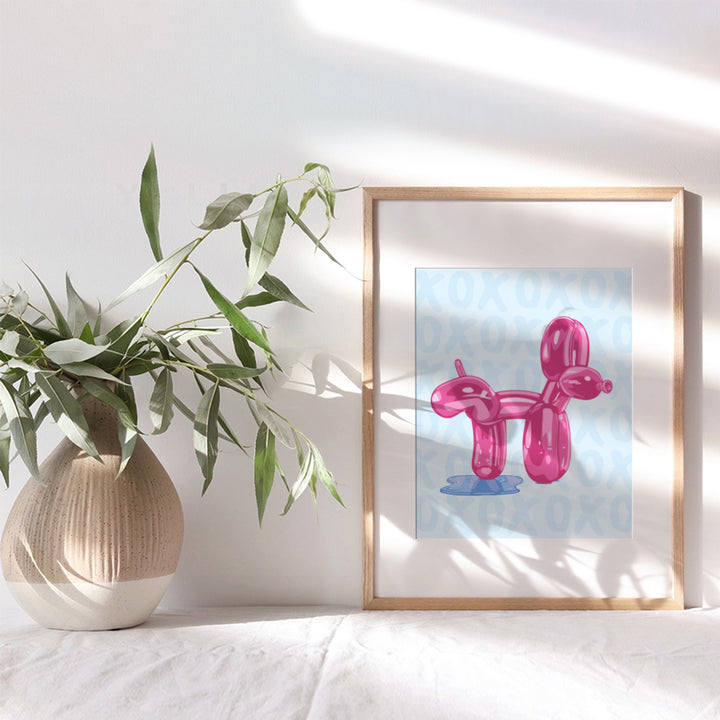 Funny Bathroom Wall Art & Decor - Blue Bathroom Decor - Pop art Contemporary art Modern art Poster - Cute Aesthetic Wall Art - Preppy Wall Art - Pink VSCO Trendy Wall Art - Yellowbird Art & Design