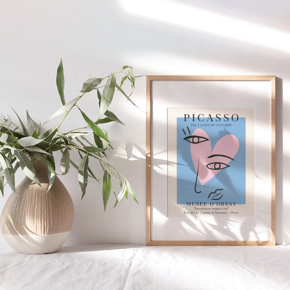 Pablo Picasso Wall Art Prints - Pablo Picasso Poster - Mid-Century Modern Room Decor - Gallery Wall Art - Museum Poster - Abstract Art - Minimalist Wall Decor- Line Art Wall Decor- Art Gifts for Women