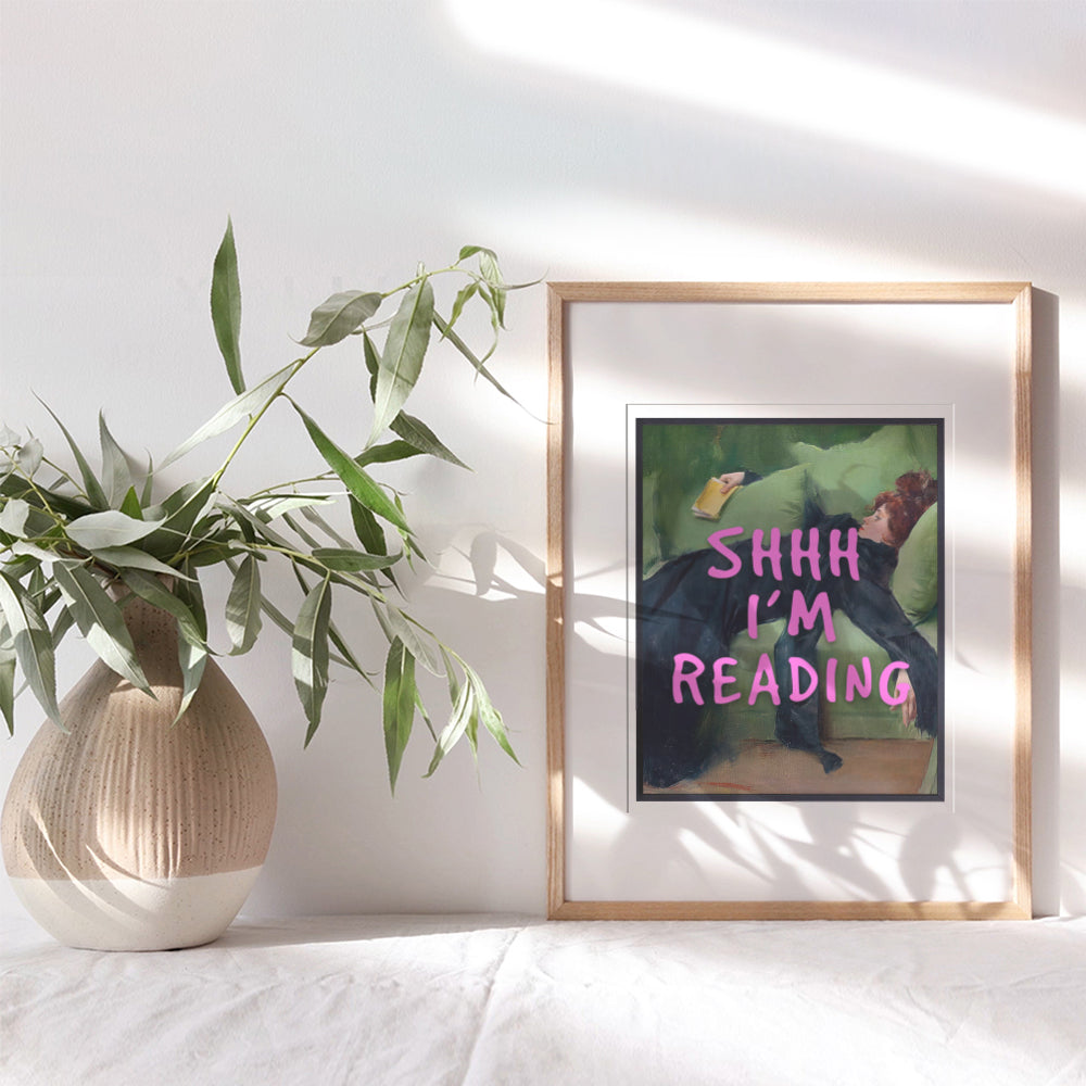 Read Wall Decor - Book Lovers Gifts - Vintage Retro Wall Art & Decor - Classroom Decorations - Classroom Must Haves - Home Decor Living room Decor for Women - 8x10 Funky Trendy Aesthetic Preppy Poster