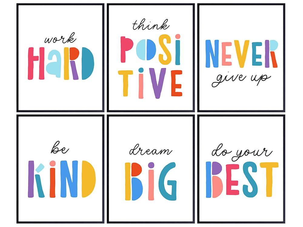 Inspirational Quotes For Kids LARGE 11x14 - Nursery Wall Art - positive affirmation - Kids Room Decorations - Baby Nursery Decor - Motivational poster - Classrom Wall Decor - Family Signs Room Poster