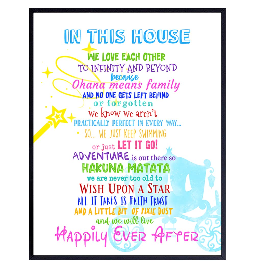 LARGE 11x14 - Wall Art - Wall Decor for Boys Room, Girls, Kids Bedroom, Family or Living Room - Positive Quotes - Inspirational Gifts - World - 11x14 print