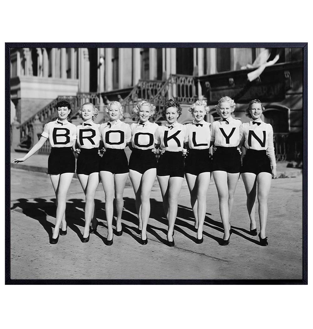 Brooklyn Vintage Photo Wall Art Print - 8x10 Home Decor Poster Decoration for Living Room, Bedroom, Apartment, Office - Gift for New York Fans - Unframed