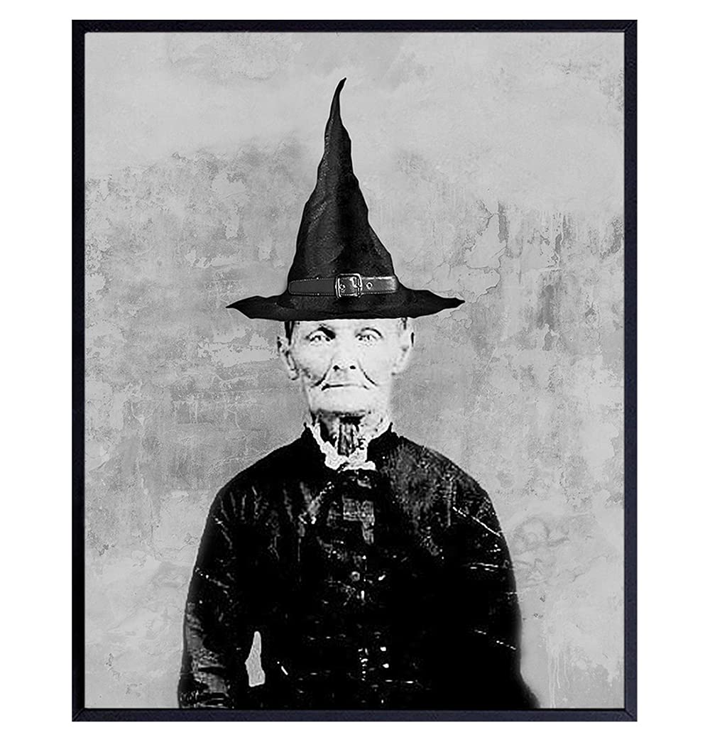 Witch Wiccan Decor - Pagan Decor - Wicca Decor - Paganism Supplies - Gothic Wall Decor - Goth Wall Art - Witchcraft Gifts - Gothic Decorations - Black Magic - Witches Coven - Vintage Occult Photo