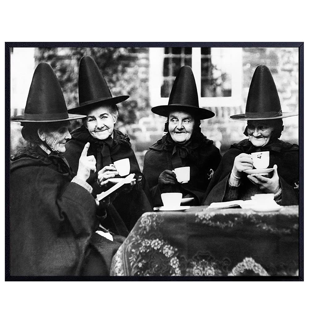 Wiccan Witch Pagan Wall Art &amp; Decor - Wicca, Witchcraft, Witches Coven - Paganism Supplies - Gothic Gifts - Goth Wall Art - Occult Decor - Black Magic Paganism Decorations - Scary Creepy Photo