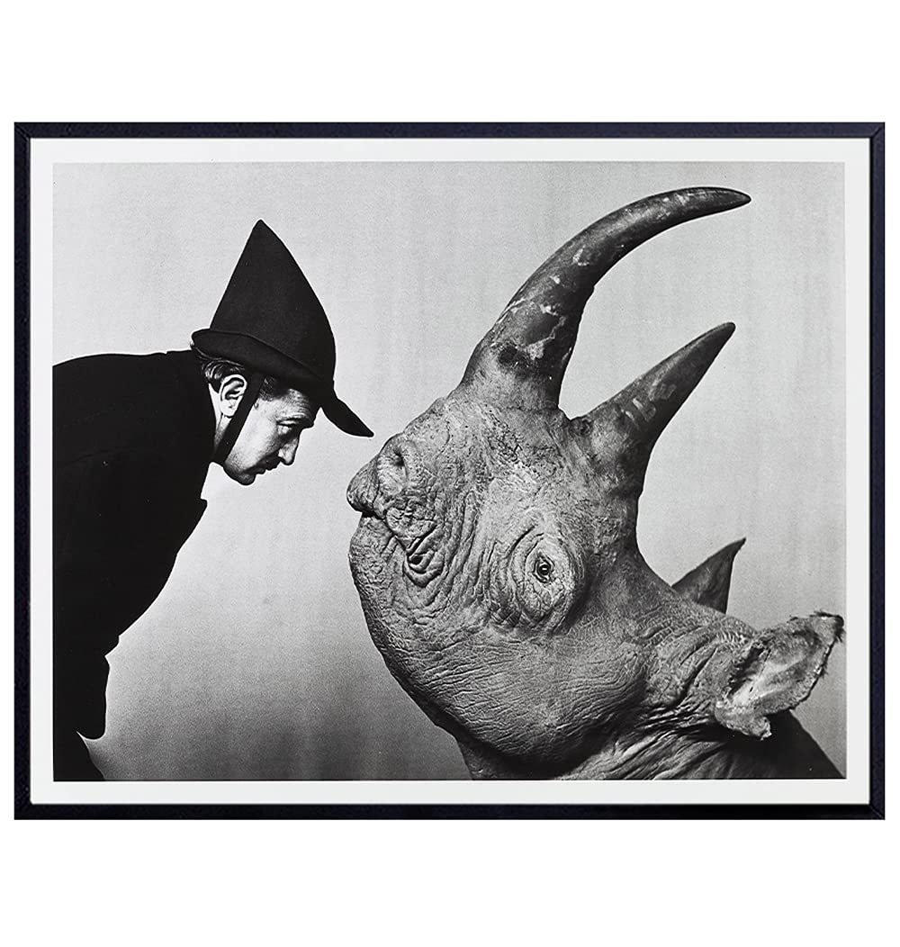 Salvador Dali Wall Art &amp; Decor - Salvador Dali Prints - Surrealism Wall Art - Salvador Dali Posters - Gallery Wall Art - Modern Pop Art - Avant Garde Home Decor - Artist Gifts - Vintage Photo Picture