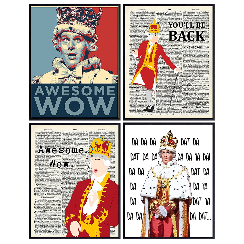 Wall Art - Musical Merchandise - King George Poster Print Home Decor - Awesome Wow - Poster -Gifts - Lyrics - 8x10 Unframed