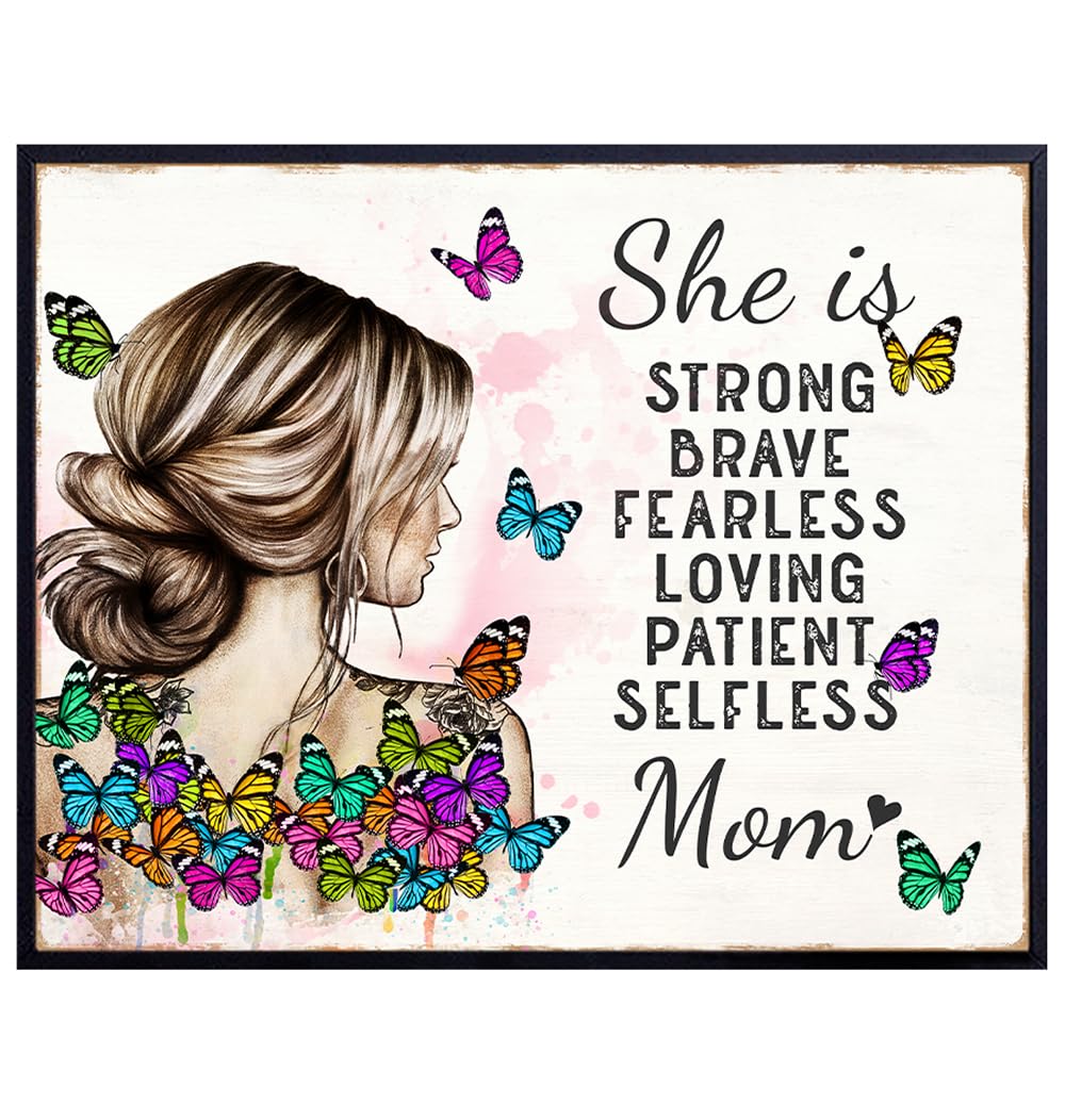 Gifts for Mom Wall Art &amp; Decor - My Mom Sign - Unique Happy Mother&