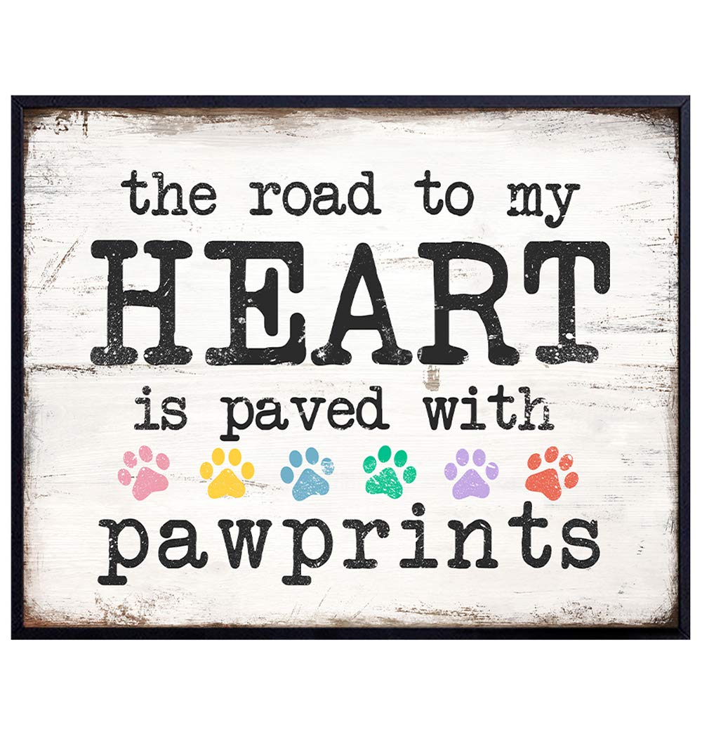 Dog, Cat or Pet Lovers Wall Art - 8x10 Home Decor Print - Unique Gift for Puppy or Kitten Owners, Vet, Veterinarian Office - Unframed Photo Picture