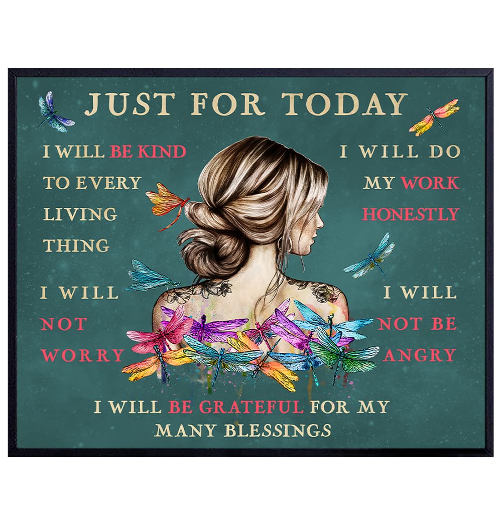 Inspiration Positive Affirmations Boho-chic Wall Art - New Age spiritual Hippie Motivational Wall Decor - Inspirational Quotes Saying - Encouragement Gifts for Women - Encouraging Wall Decor UNFRAMED