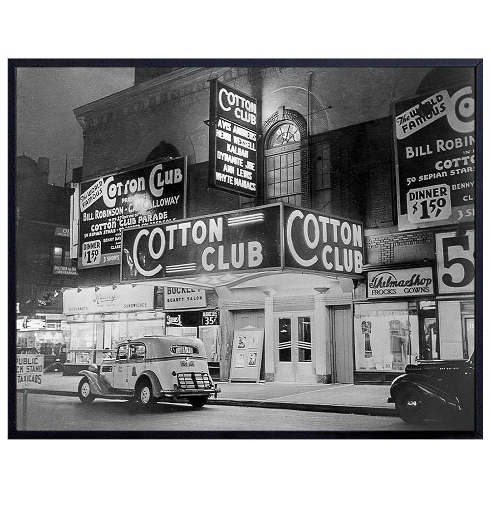 African American Historic Photo - Black History Wall Art Decor, Home Decoration - Iconic Harlem Picture - Unique Gift for Jazz Music Fan, Musician - Cotton Club