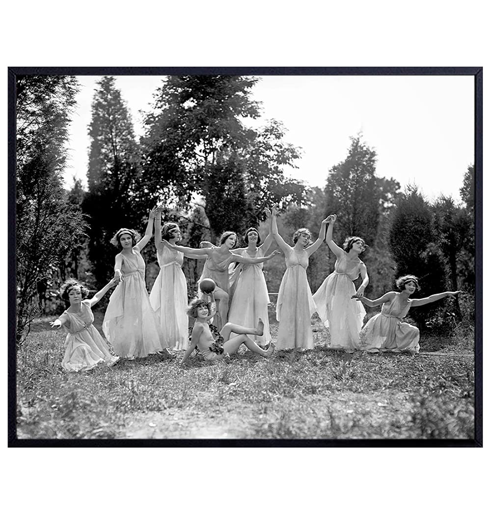 Pagan Witchy Wall Art &amp; Decor - Gothic Celtic Pagan Goddess Coven - Wiccan Faerie Faery Women - Goth Gifts - Wicca Sabbat Grimoire Decorations - Black Magic Witchy Vintage Witchcraft Photo Home Decor