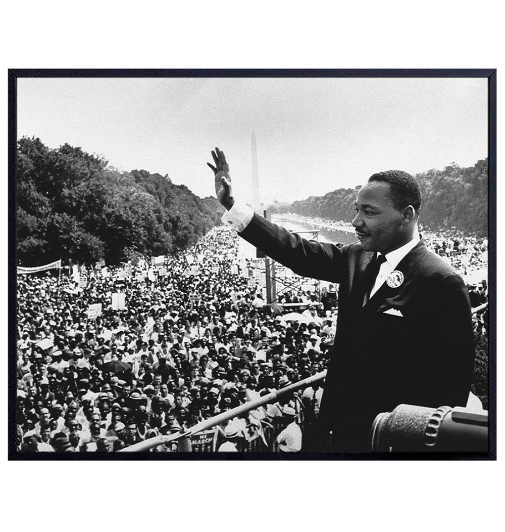 Martin Luther King Civil Rights March Photo - 8x10 Historic Vintage Photograph for Living Room, Classroom, Black History Month - Gift for Teacher, African American - Unframed Picture Poster Print