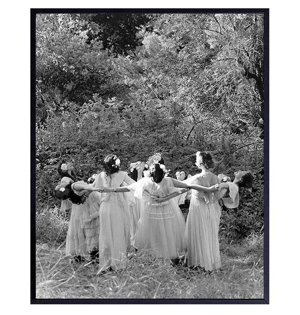 Witch Coven - Faery Wicca - Pagan Decor - Goddess Decor - Witch Wiccan Decor - Witchcraft Supplies - Black Magic - Paganism Gifts - Gothic Wall Art - Goth Room Decor - Faerie Decor - Celtic Decor