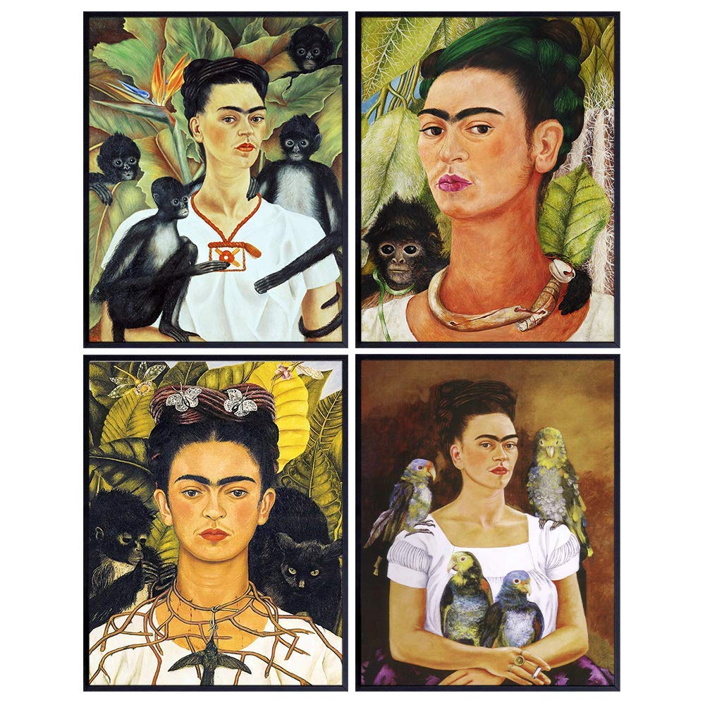 Wall Art - Paintings - Poster Set - Gifts - Mexican Wall Art - Wall Decor Aesthetic - Wall Collage - Picture Collage - Wall Decor for Women - 8x10 Unframed Photo Print Set of 4