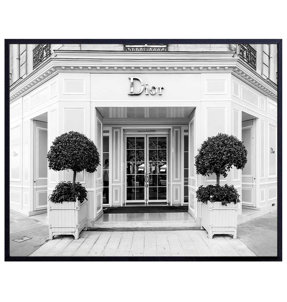 Glam Wall Decor Photo of Christian Dior Store - High Fashion Design Wall Art Picture - Designer Wall Decor - Glamour Wall Art Gift for Women - Designer Fashion Luxury Couture Home Decoration Poster
